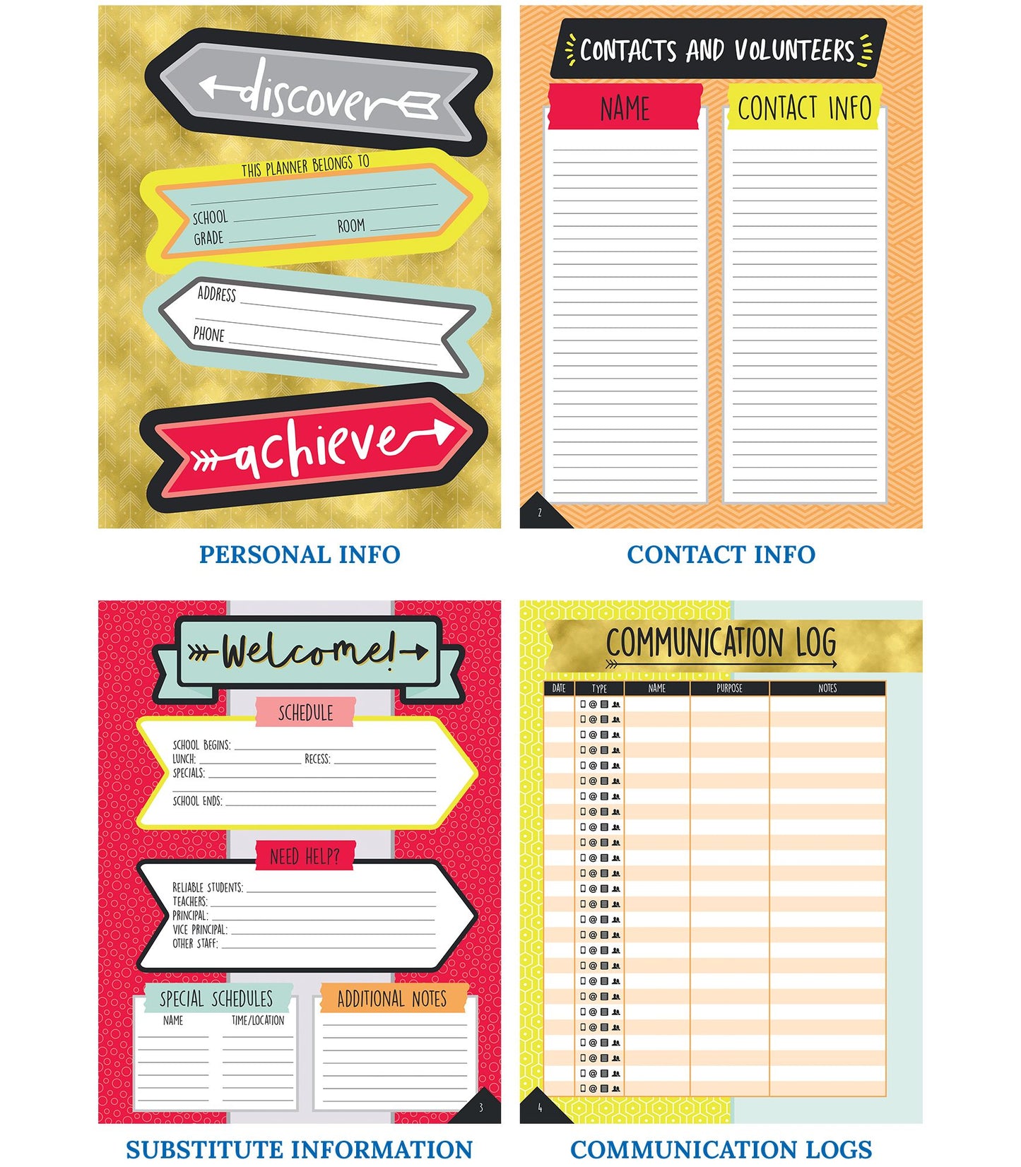 Aim High Teacher Planner Plan Book