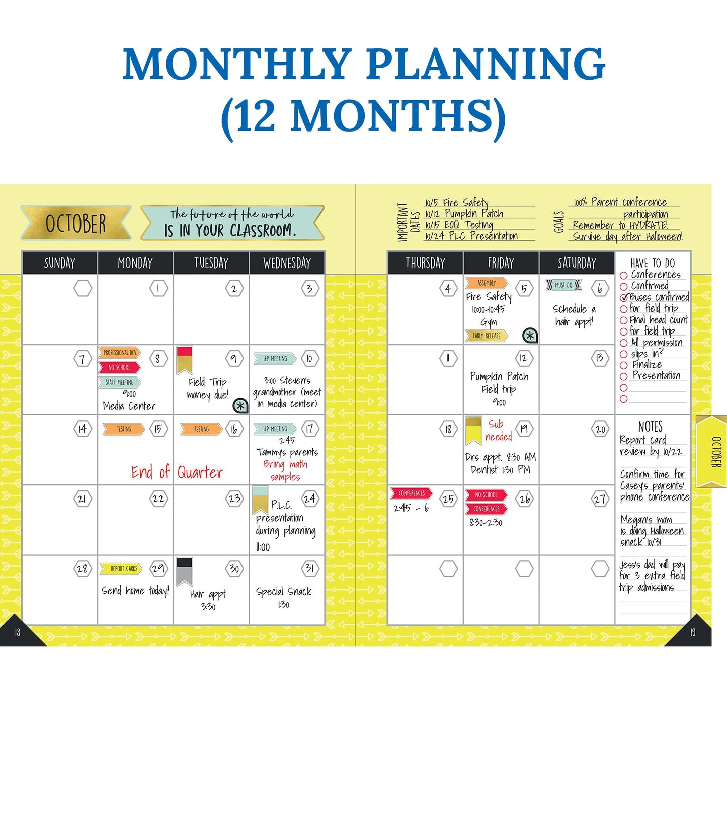 Aim High Teacher Planner Plan Book