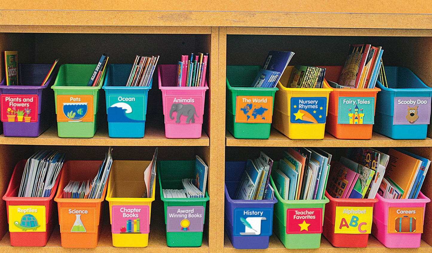 Just Teach Library Labels Mini Cut-Outs