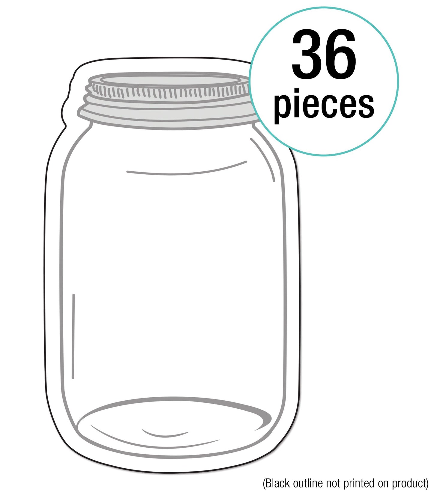 Industrial Chic Mason Jars Cut-Outs