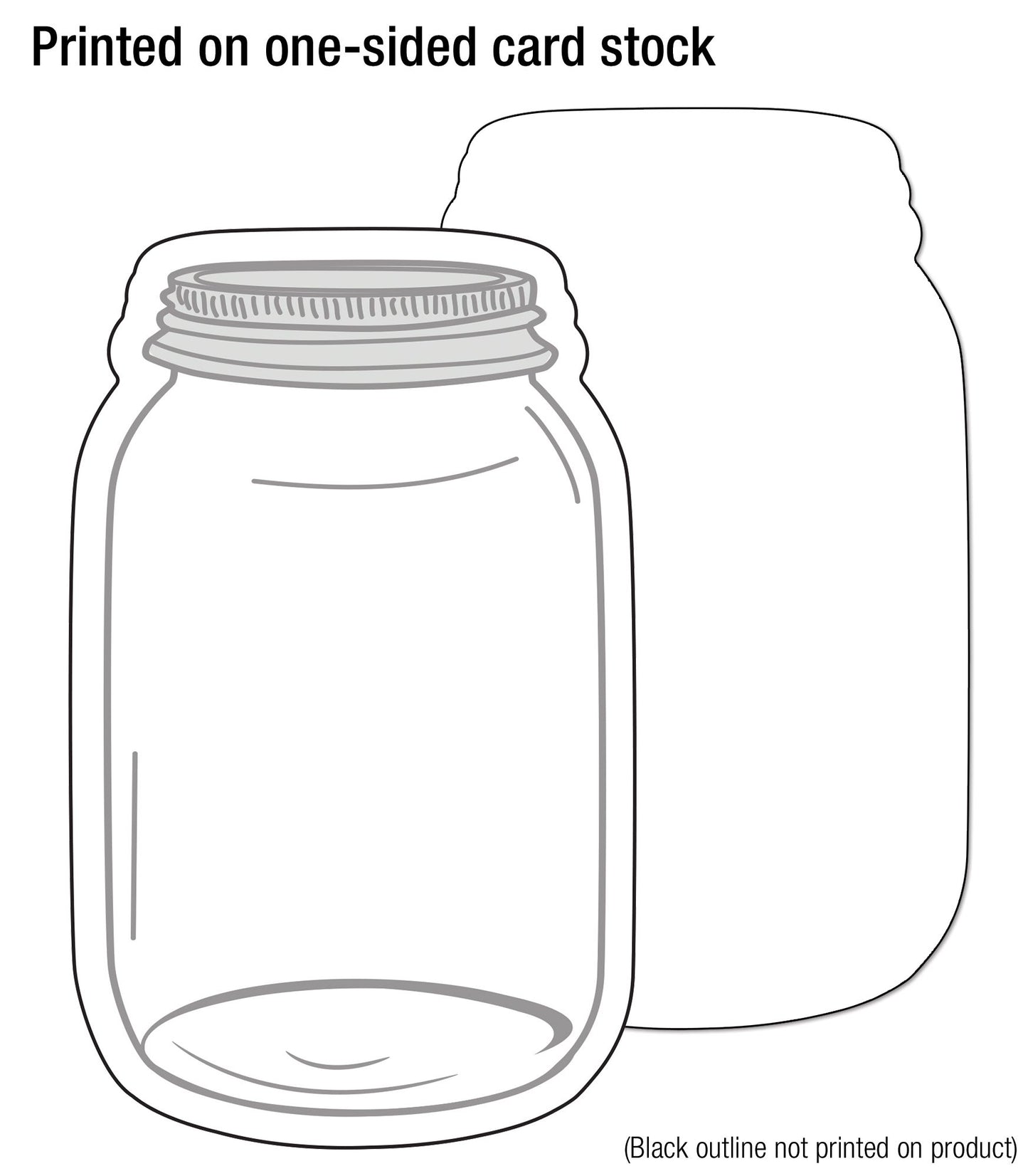 Industrial Chic Mason Jars Cut-Outs