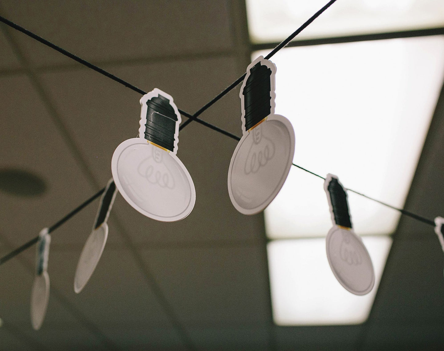 Industrial Chic Light Bulbs Cut-Outs