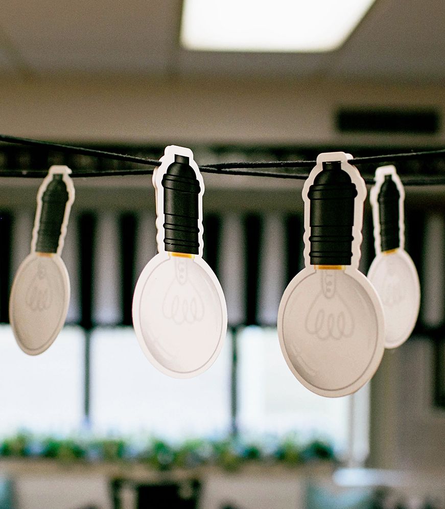 Industrial Chic Light Bulbs Cut-Outs