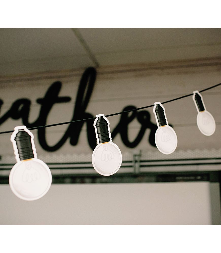 Industrial Chic Light Bulbs Cut-Outs