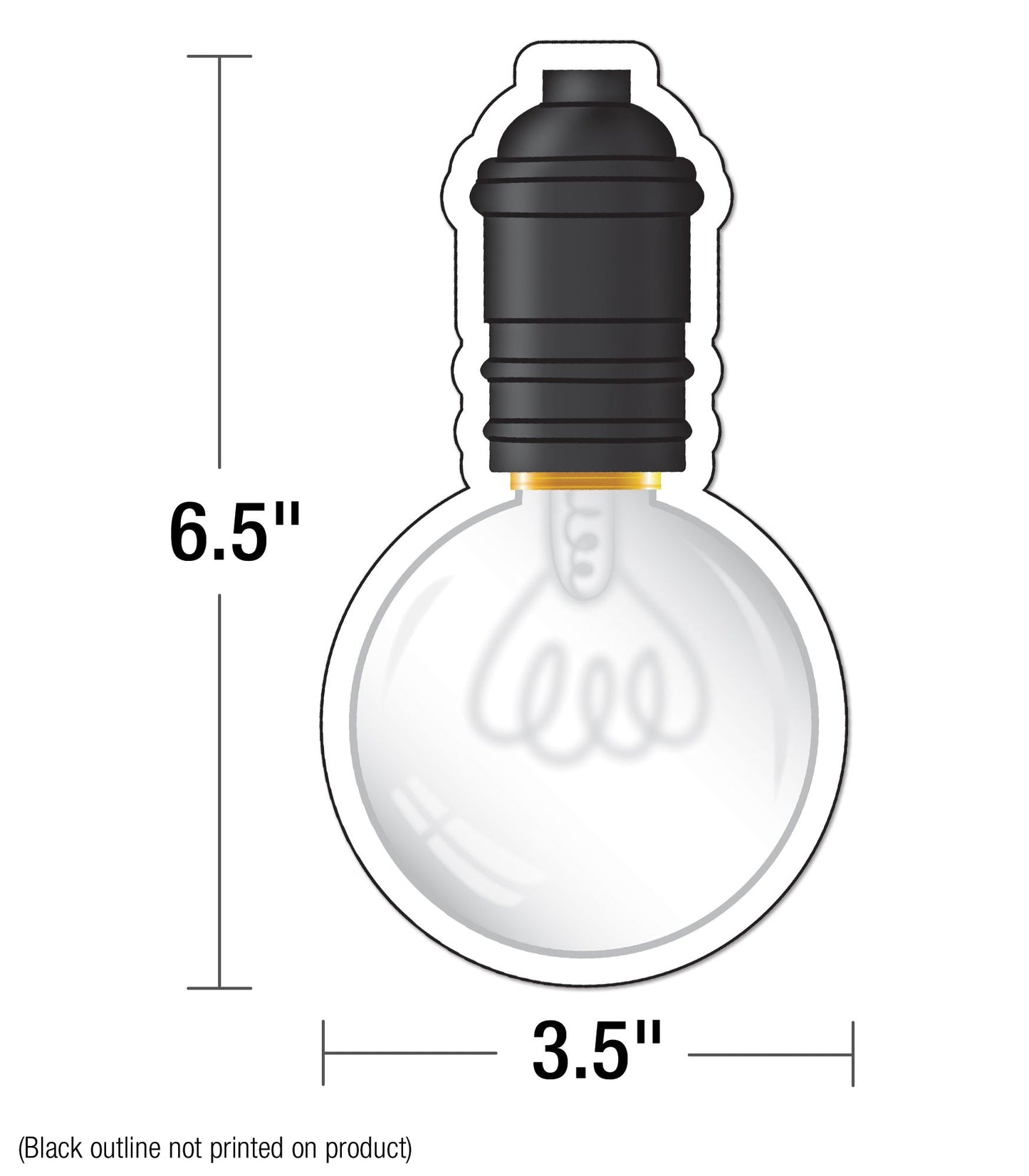 Industrial Chic Light Bulbs Cut-Outs