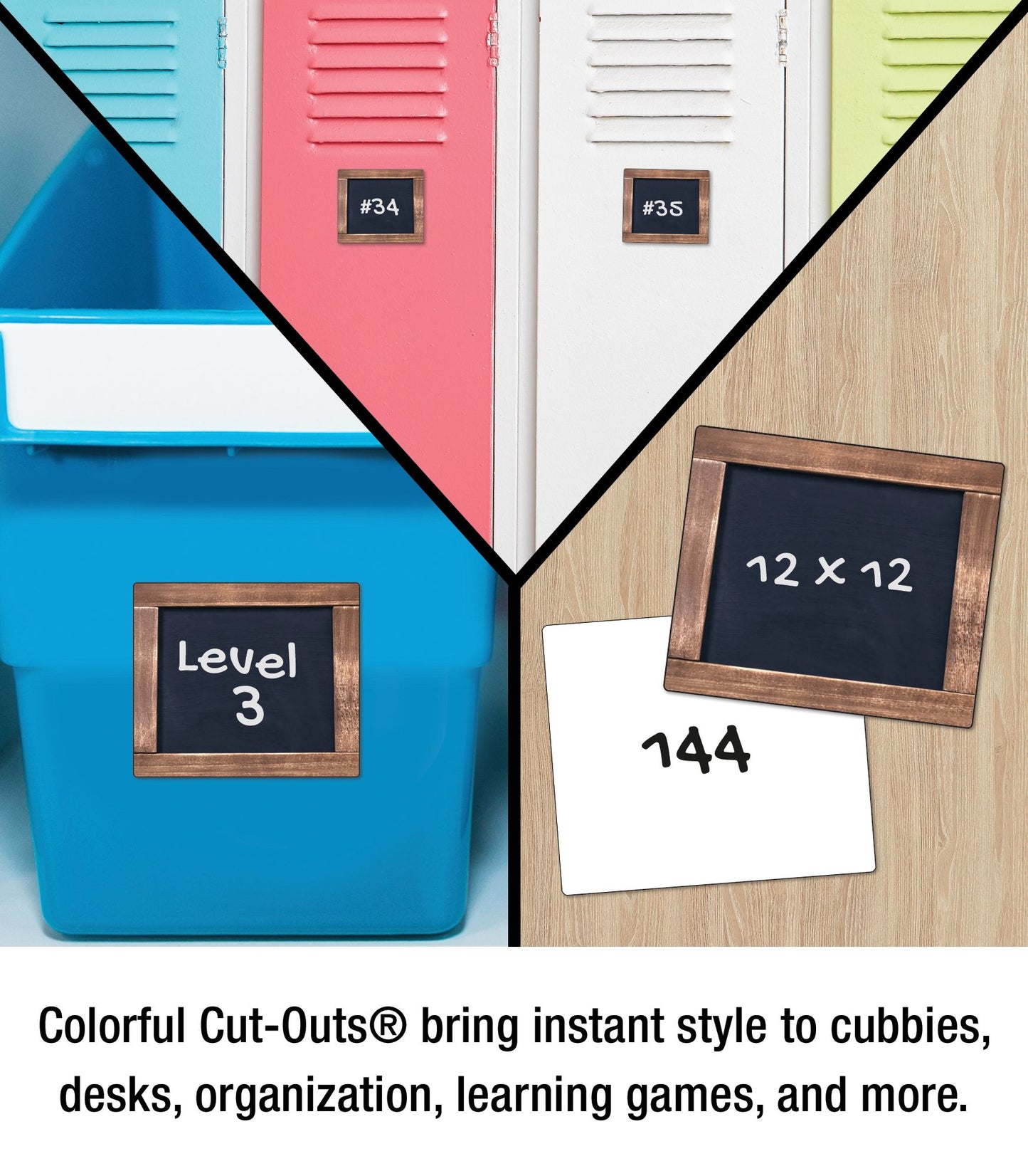 Industrial Chic Chalkboards Mini Cut-Outs