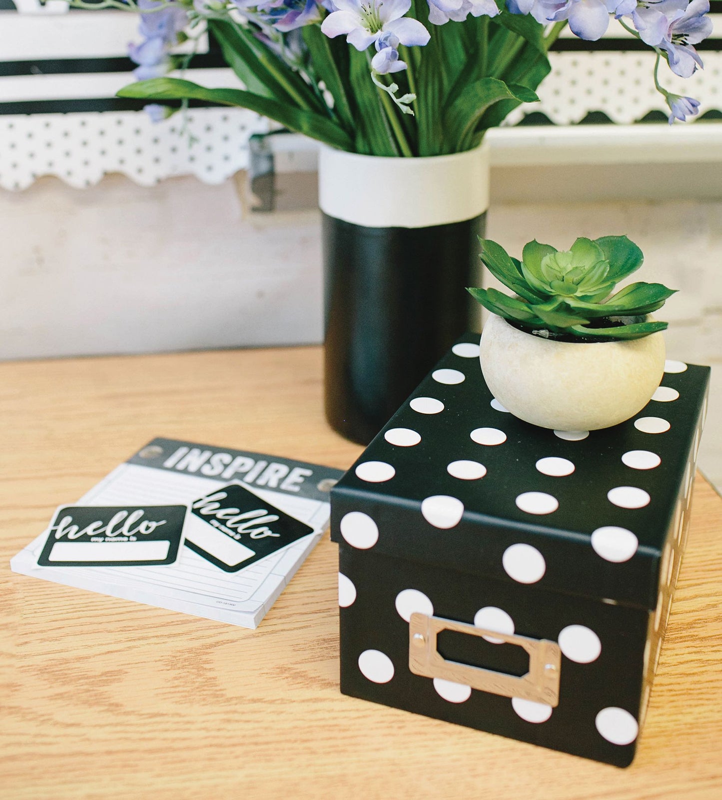 Industrial Chic Hello Name Tags