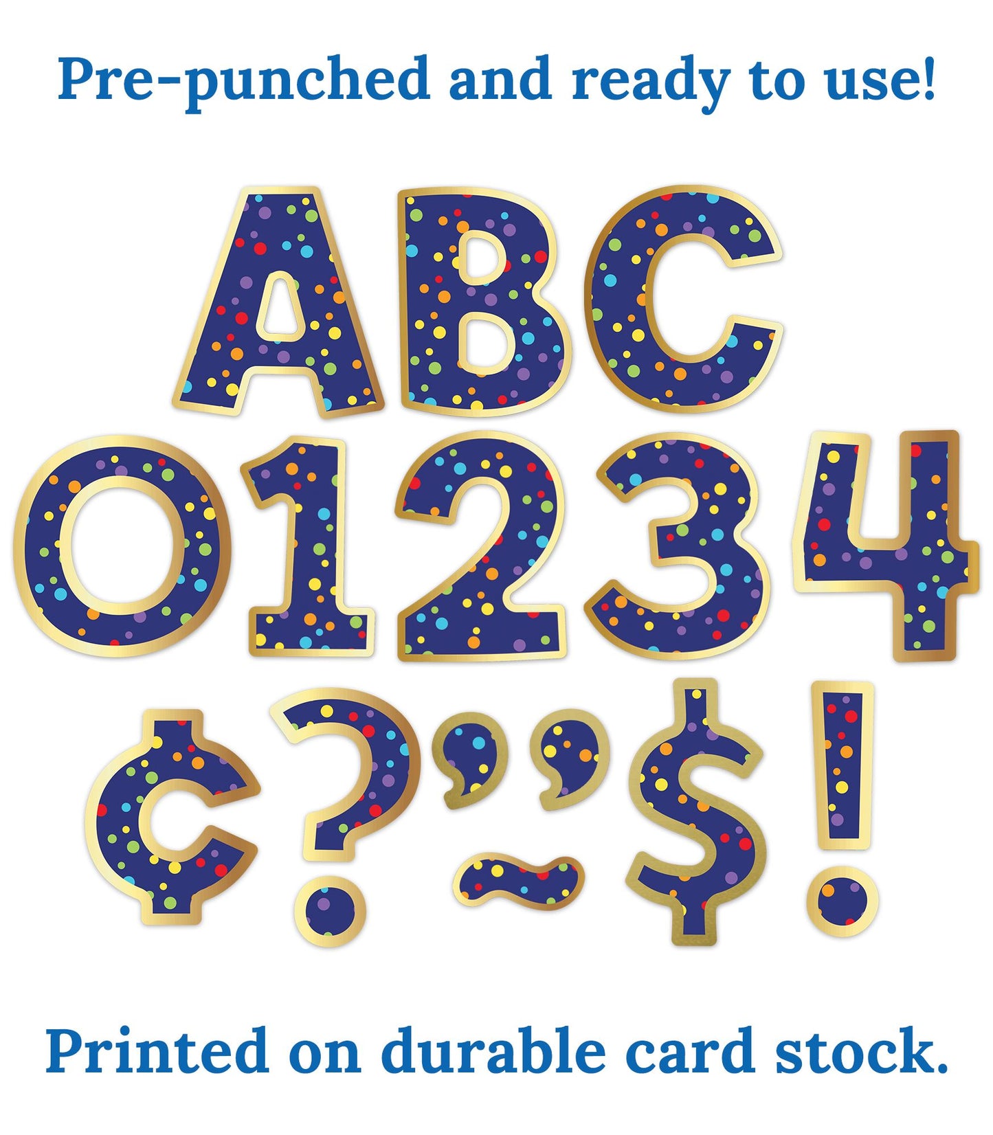 Sparkle and Shine Rainbow Confetti EZ Letters