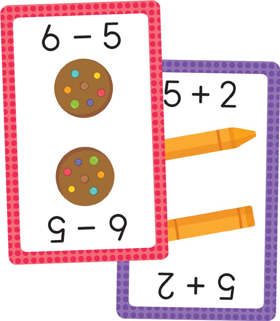 Addition & Subtraction War: 54 Flash Cards