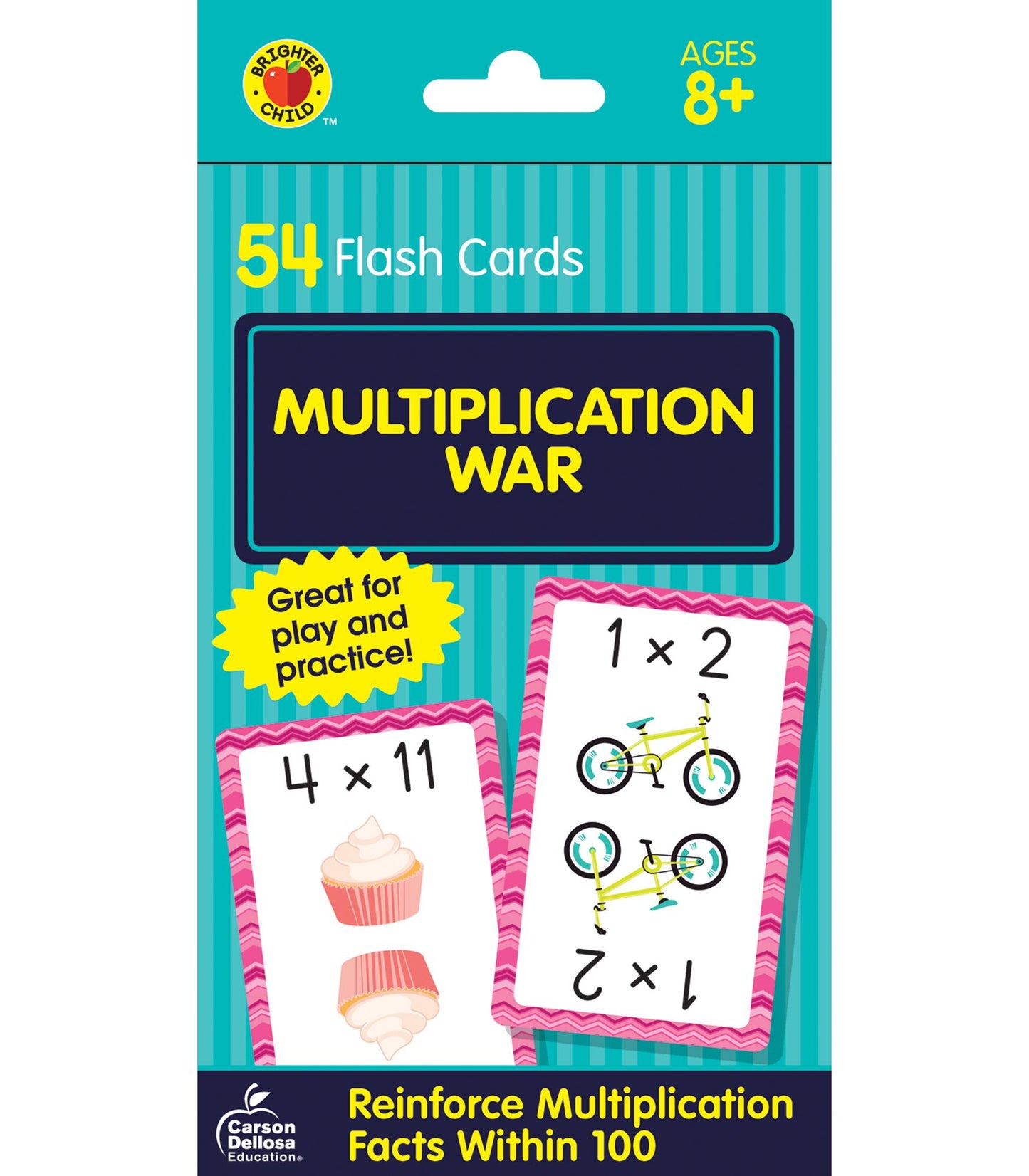 Multiplication War: 54 Flash Cards