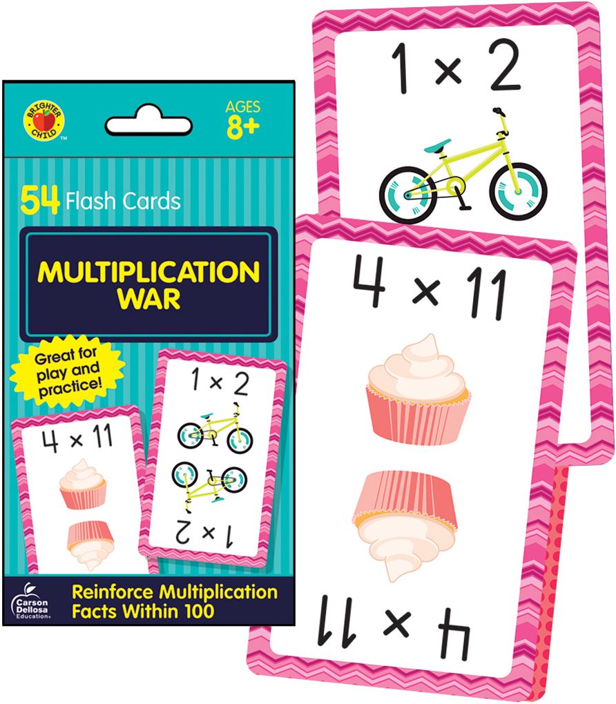 Multiplication War: 54 Flash Cards
