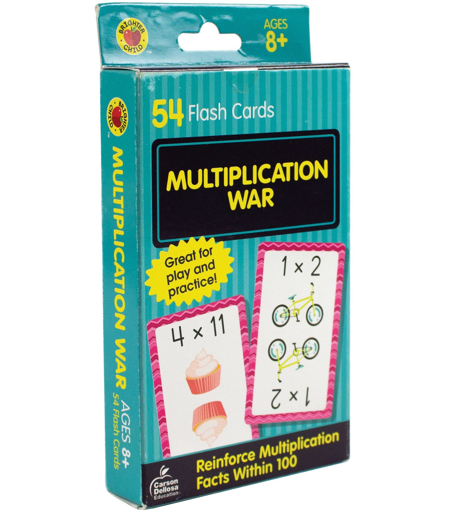 Multiplication War: 54 Flash Cards