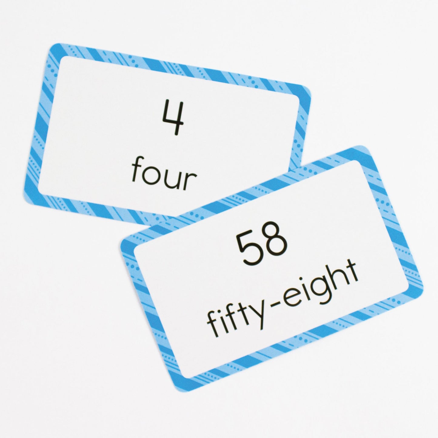 Numbers 0-100: 54 Flash Cards