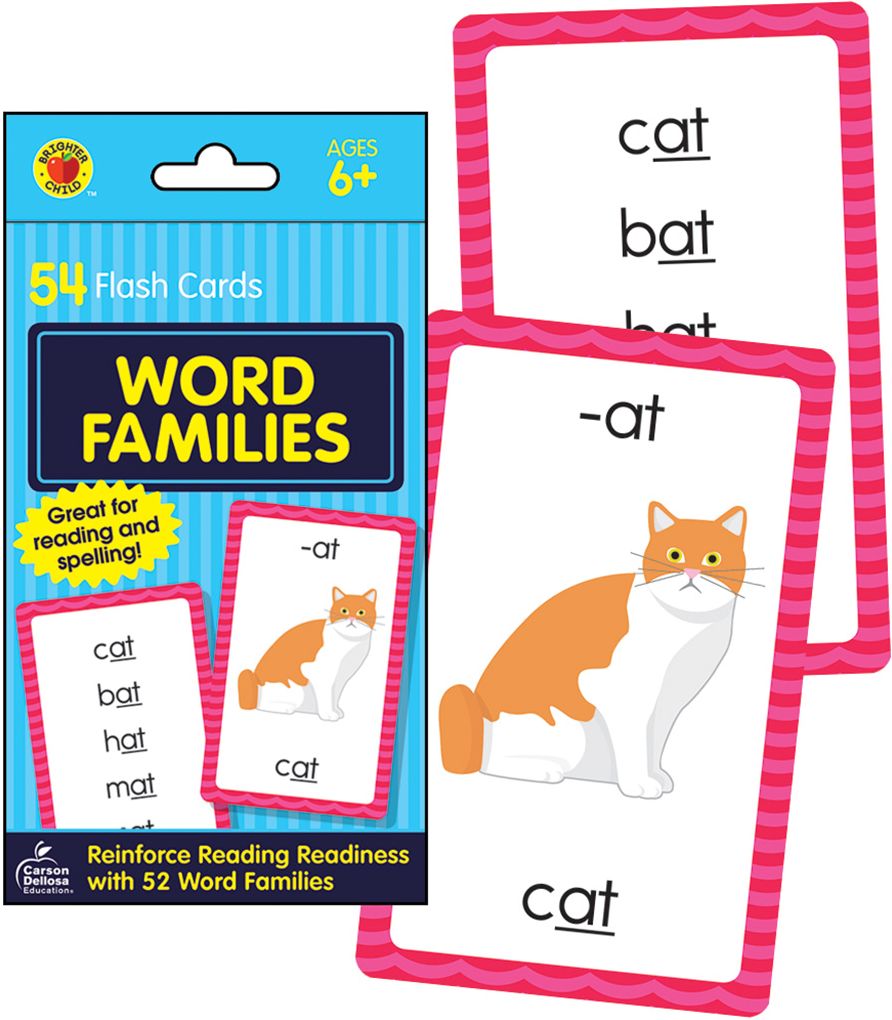 Word Families: 54 Flash Cards