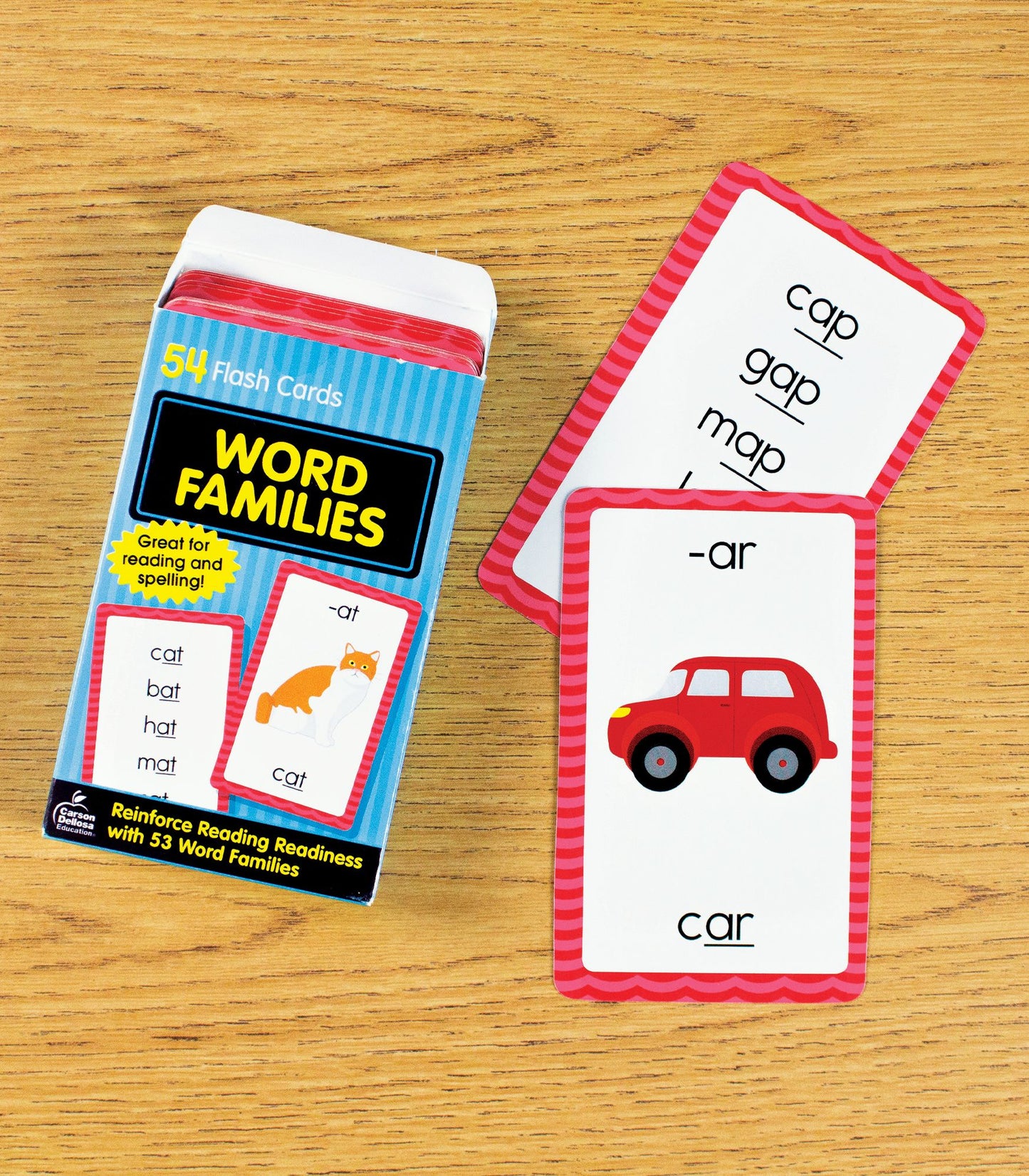 Word Families: 54 Flash Cards