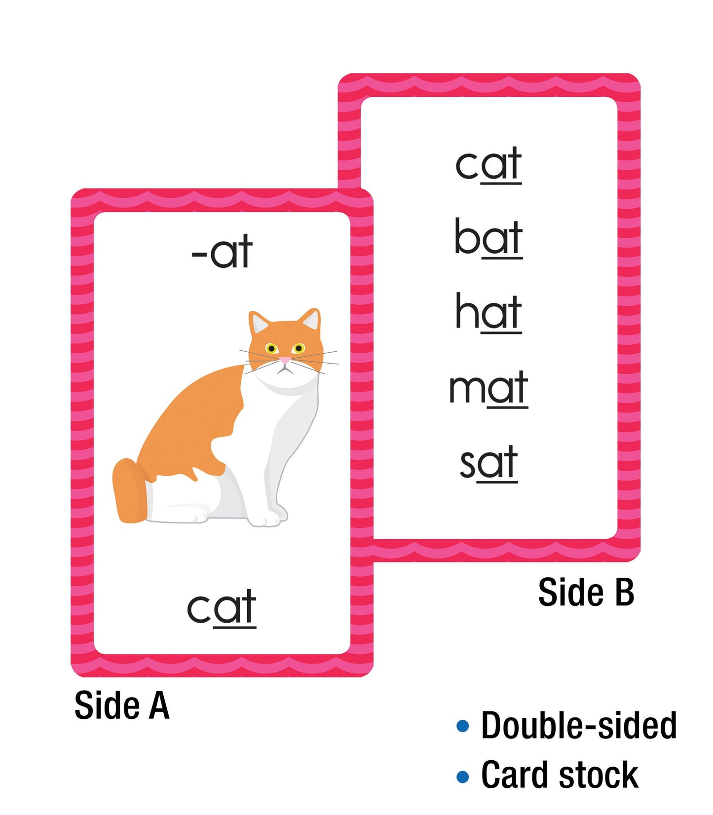 Word Families: 54 Flash Cards