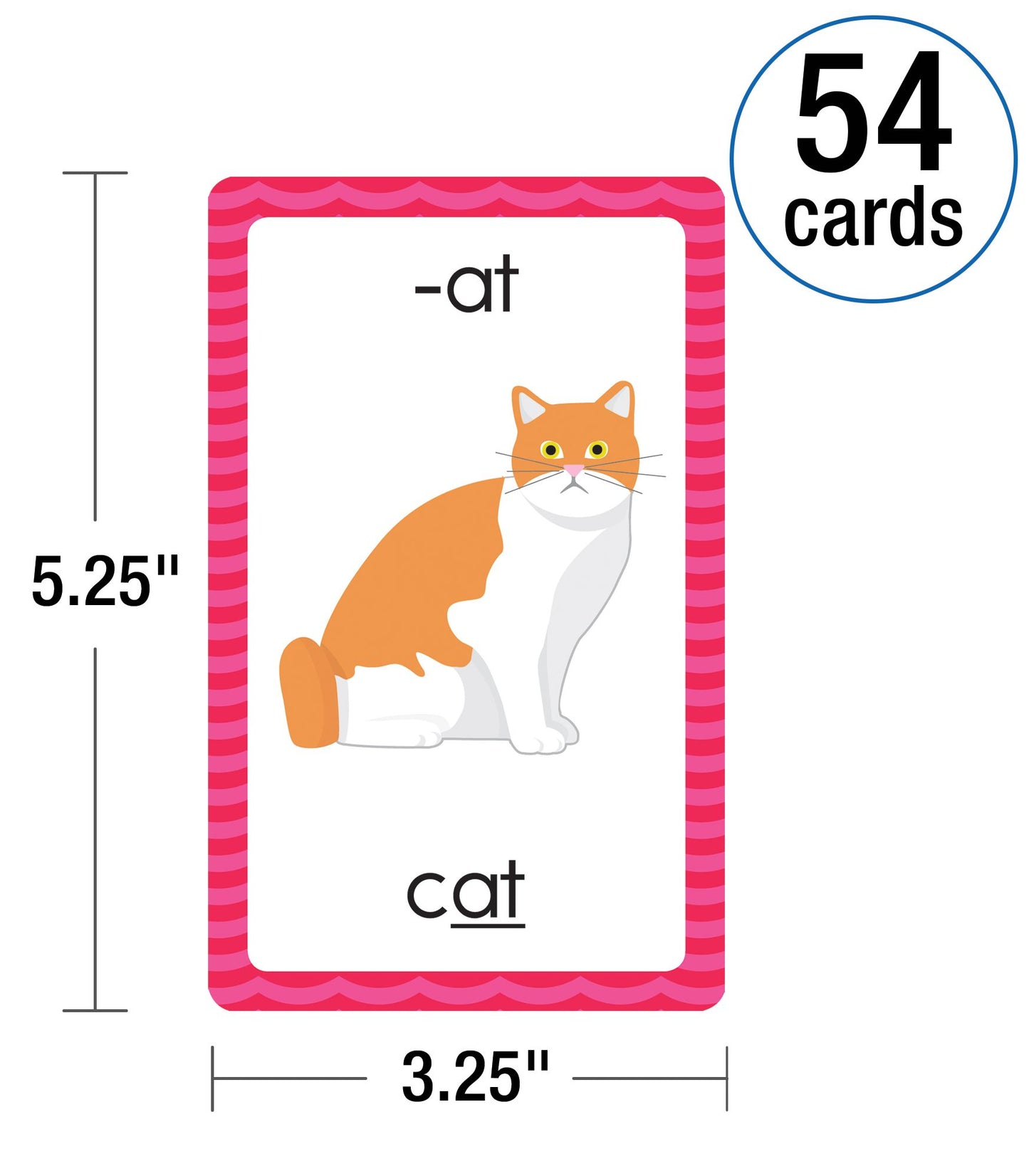 Word Families: 54 Flash Cards