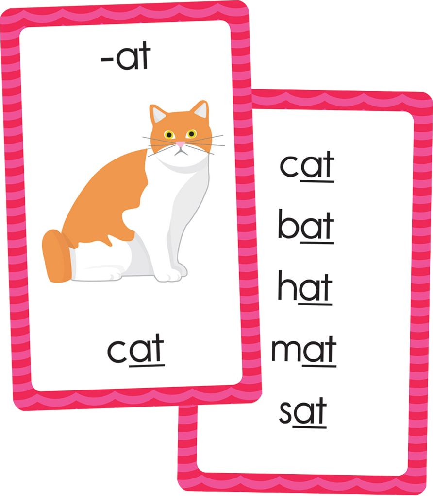 Word Families: 54 Flash Cards
