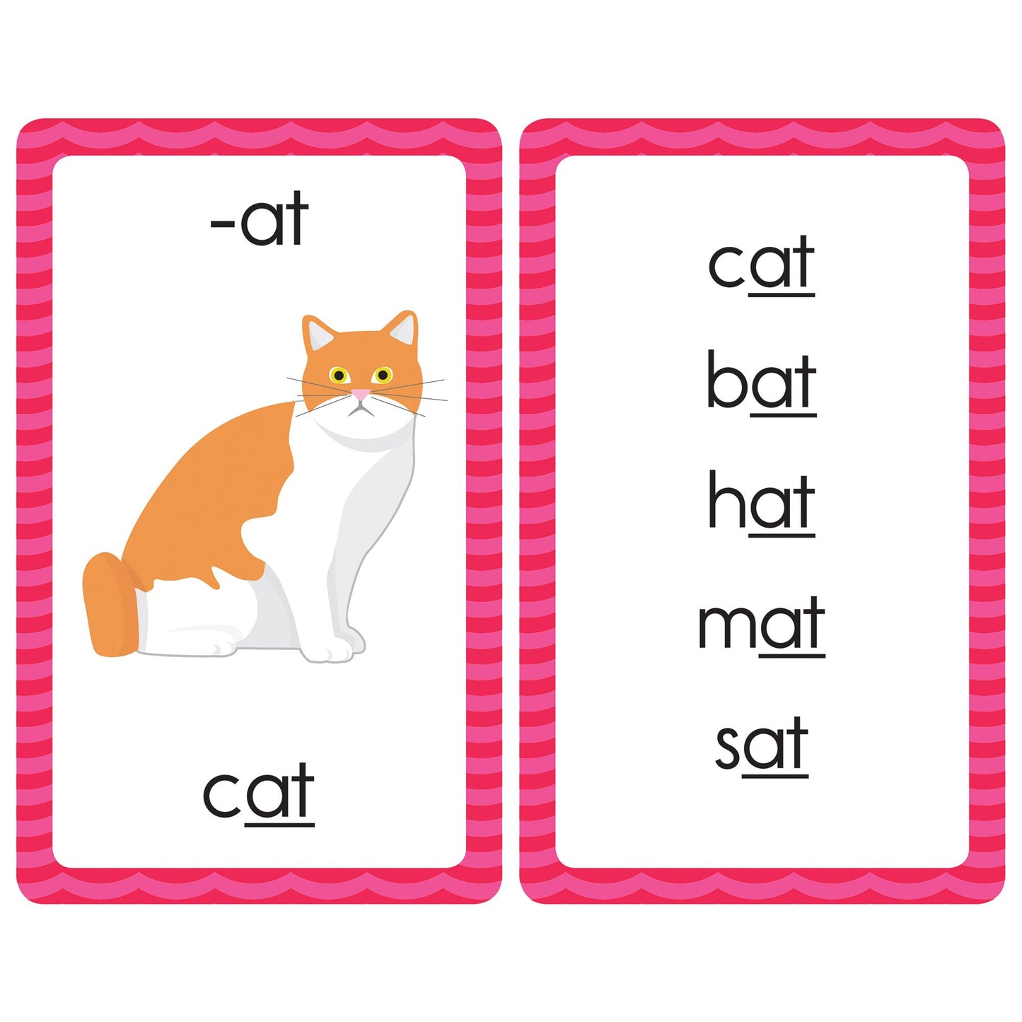Word Families: 54 Flash Cards