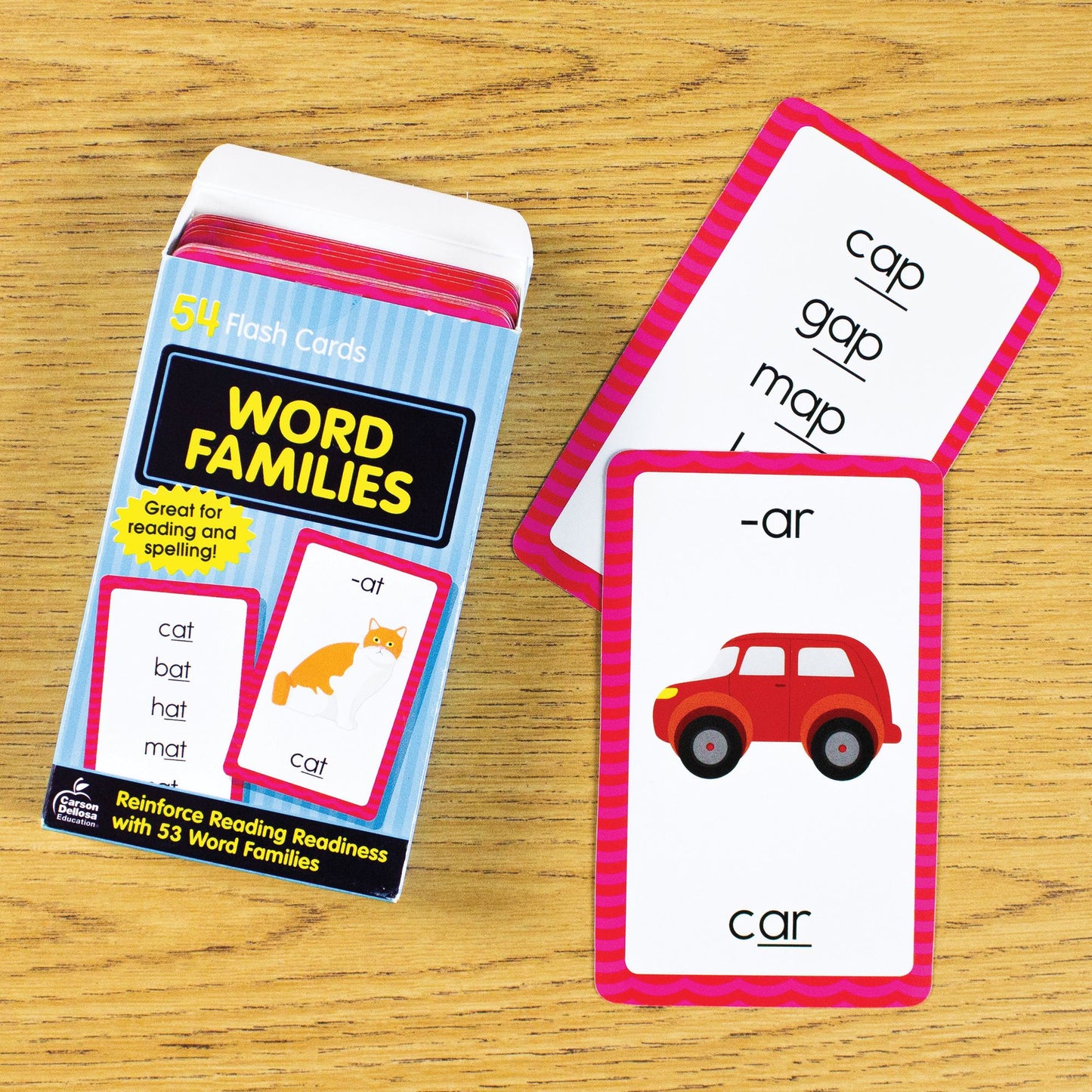 Word Families: 54 Flash Cards