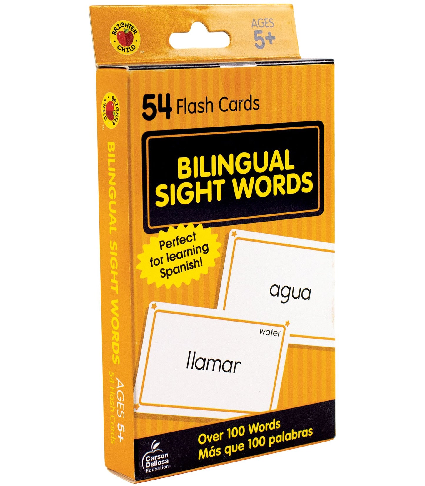 Bilingual Sight Words: 54 Flash Cards