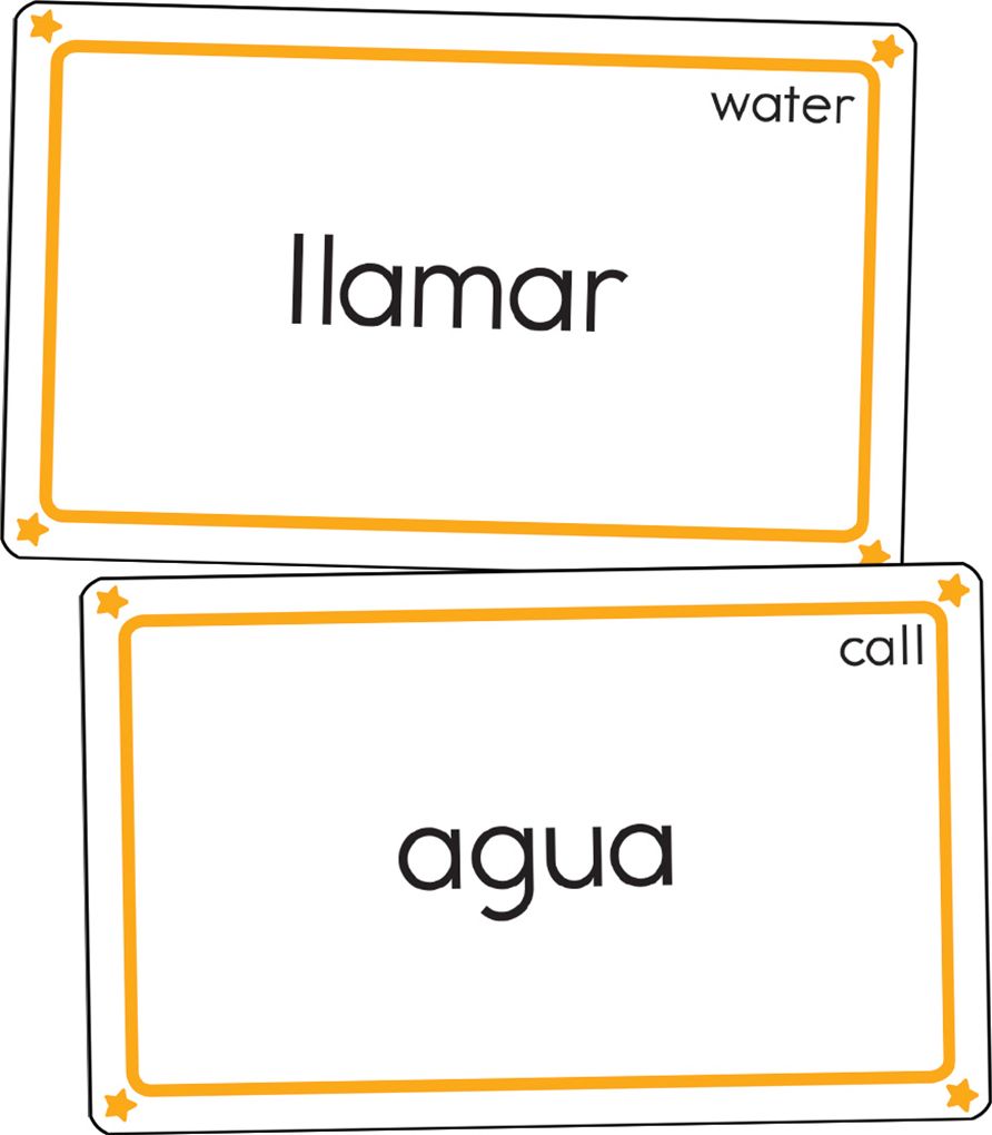Bilingual Sight Words: 54 Flash Cards
