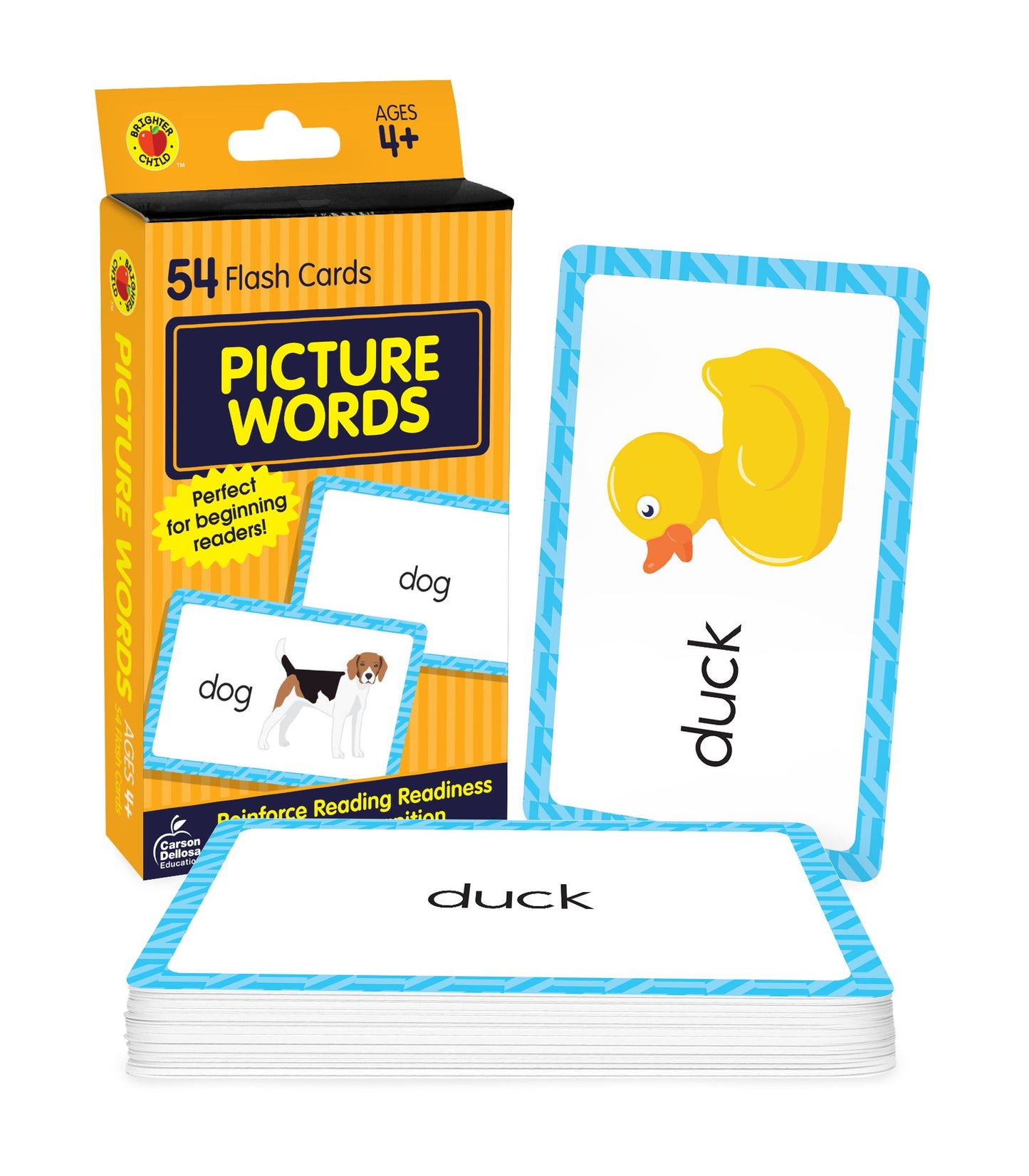 Picture Words: 54 Flash Cards