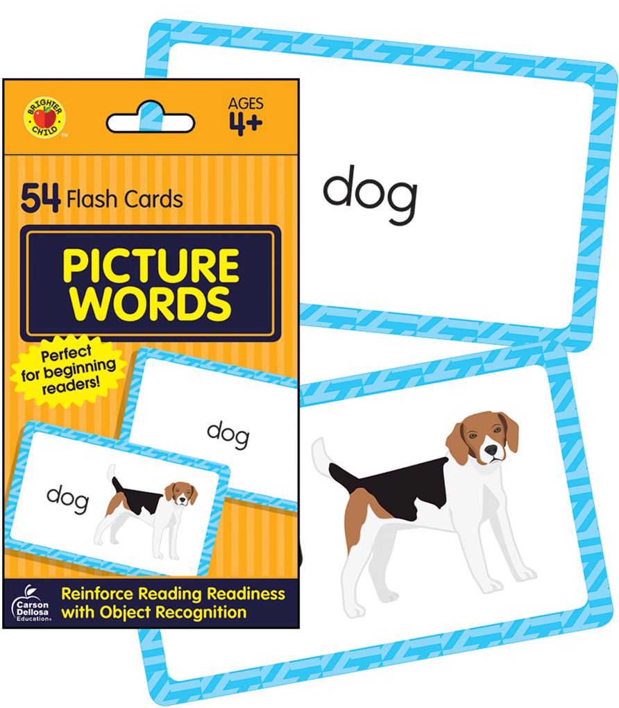 Picture Words: 54 Flash Cards