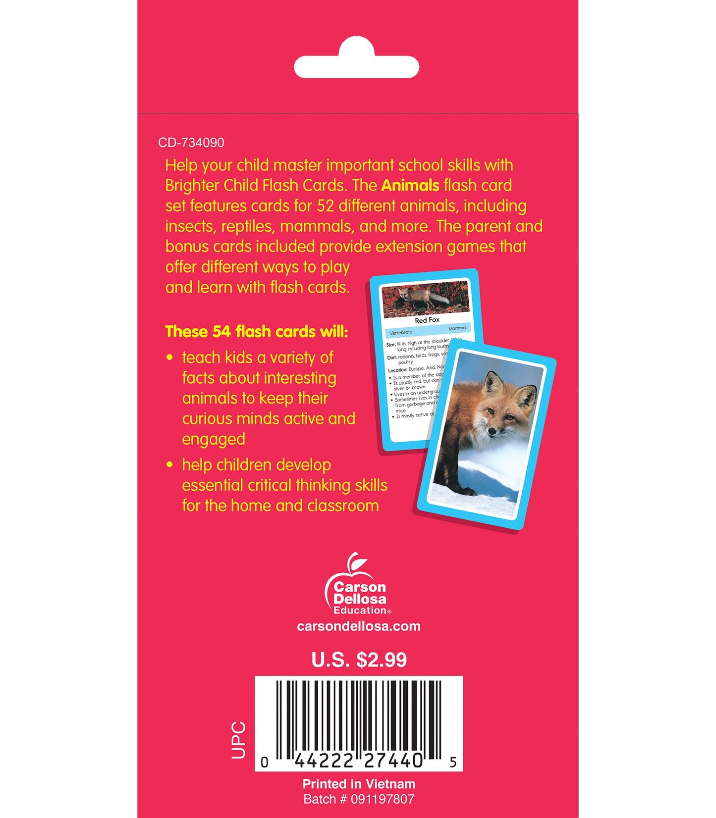 Animals: 54 Flash Cards