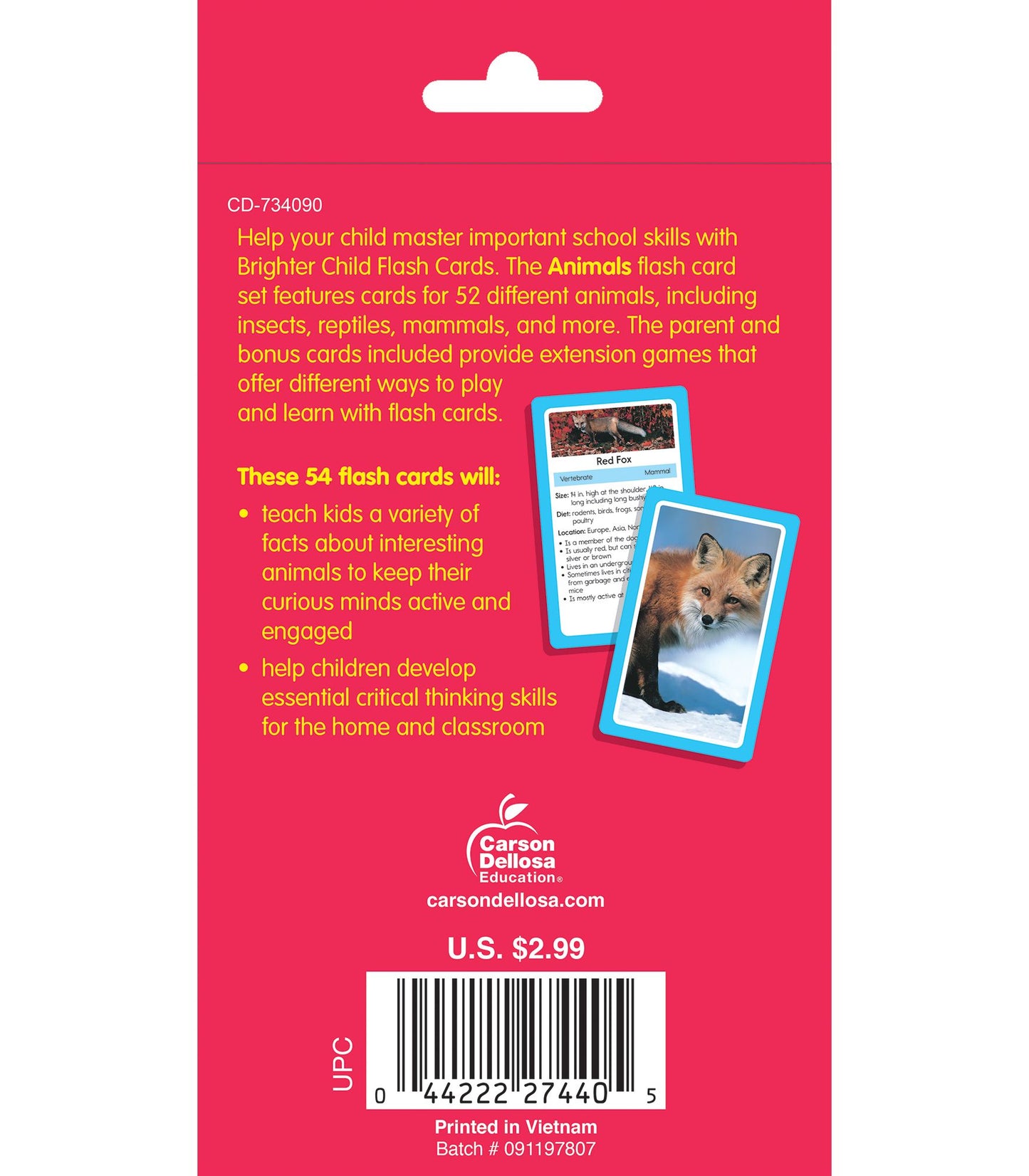 Animals: 54 Flash Cards