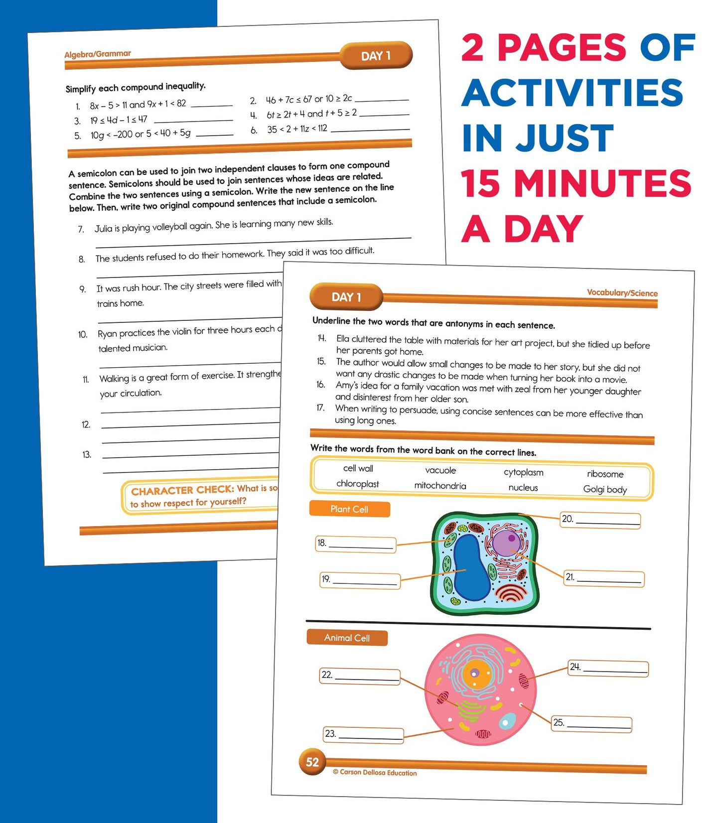 Summer Bridge Activities Grades 8 to 9