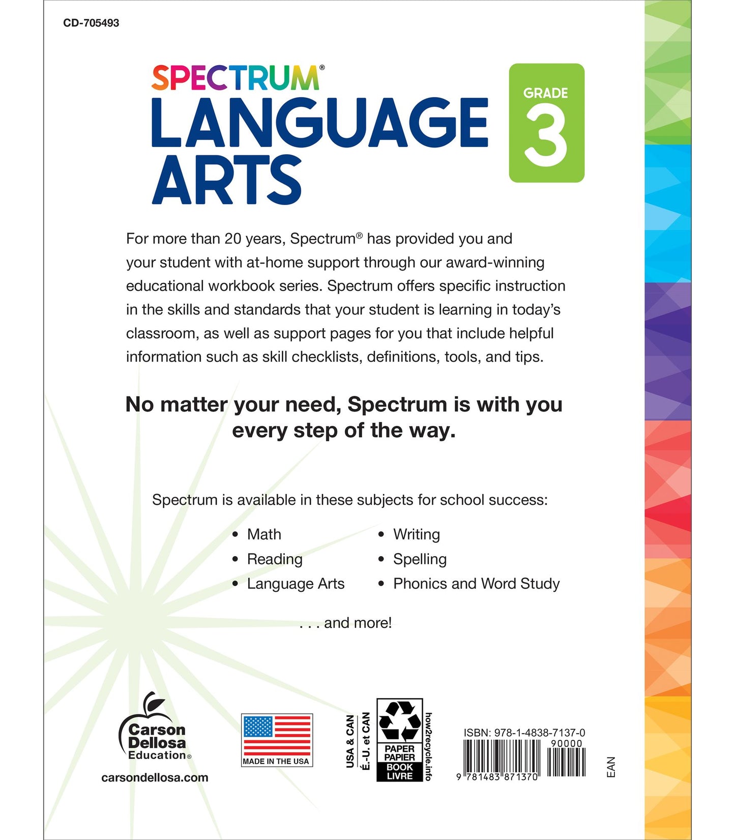 Spectrum Language Arts Workbook Grade 4