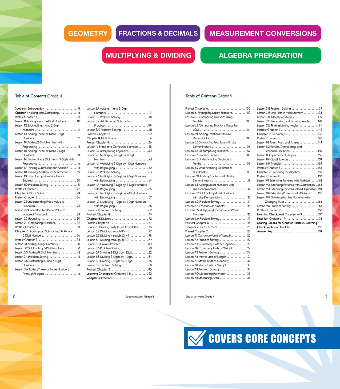 Spectrum Math Workbook Grade 4