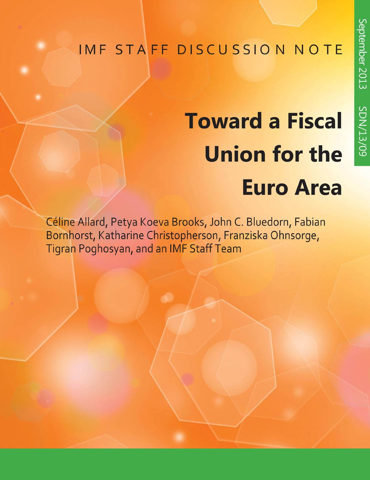 Toward A Fiscal Union for Euro Area