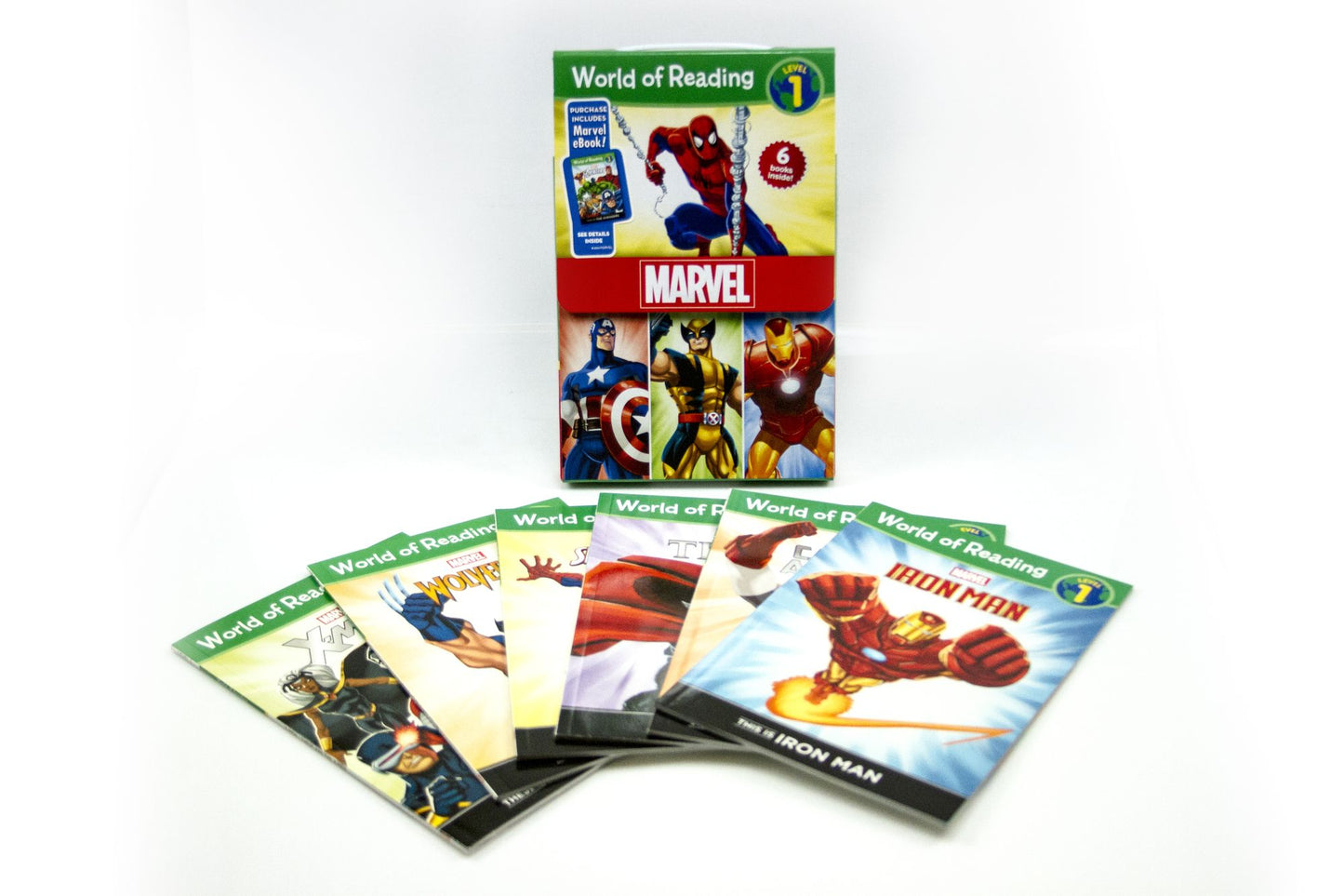 World of Reading Marvel Boxed Set: Level 1 - Purchase Includes Marvel eBook!