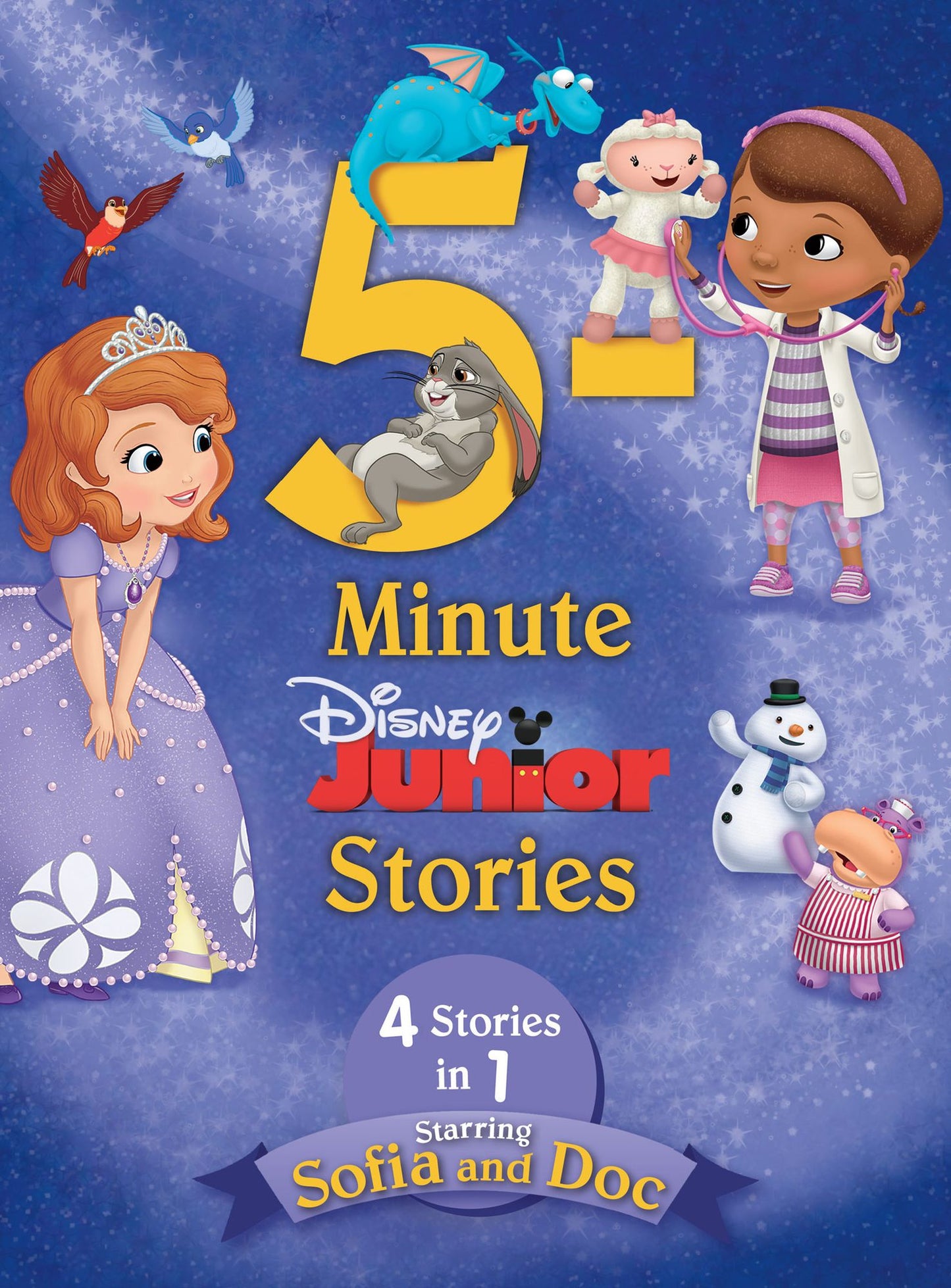 5-Minute Disney Junior Stories Starring Sofia and Doc: 4 books in 1