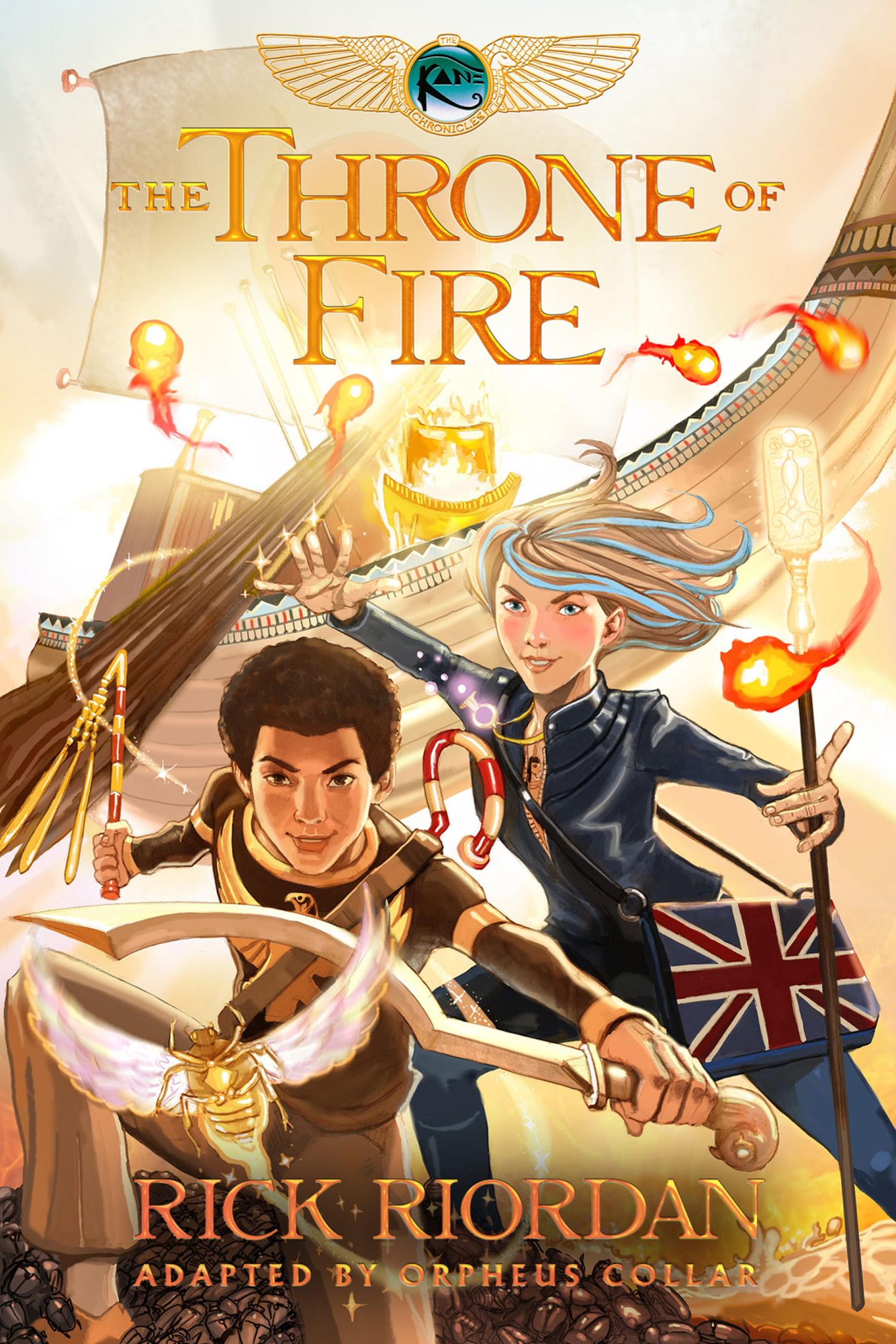 The Throne of Fire: The Graphic Novel (Kane Chronicles Series #2)
