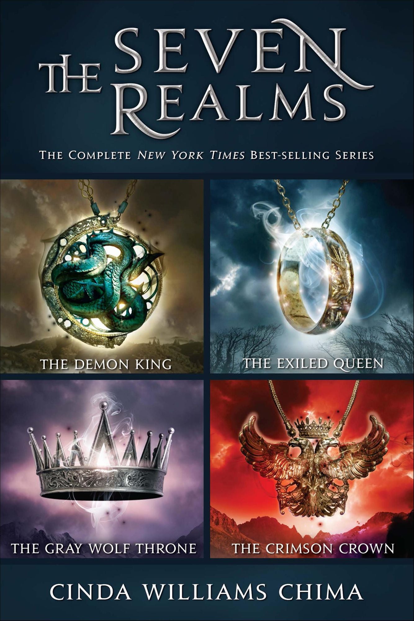 The Seven Realms: The Complete Series: Collecting The Demon King, The Exiled Queen, The Gray Wolf Throne, and The Crimson Crown