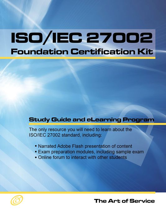ISO/IEC 27002 Foundation Complete Certification Kit - Study Guide Book and Online Course