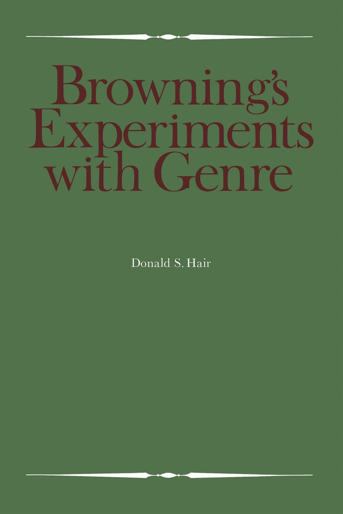 Browning's Experiments with Genre
