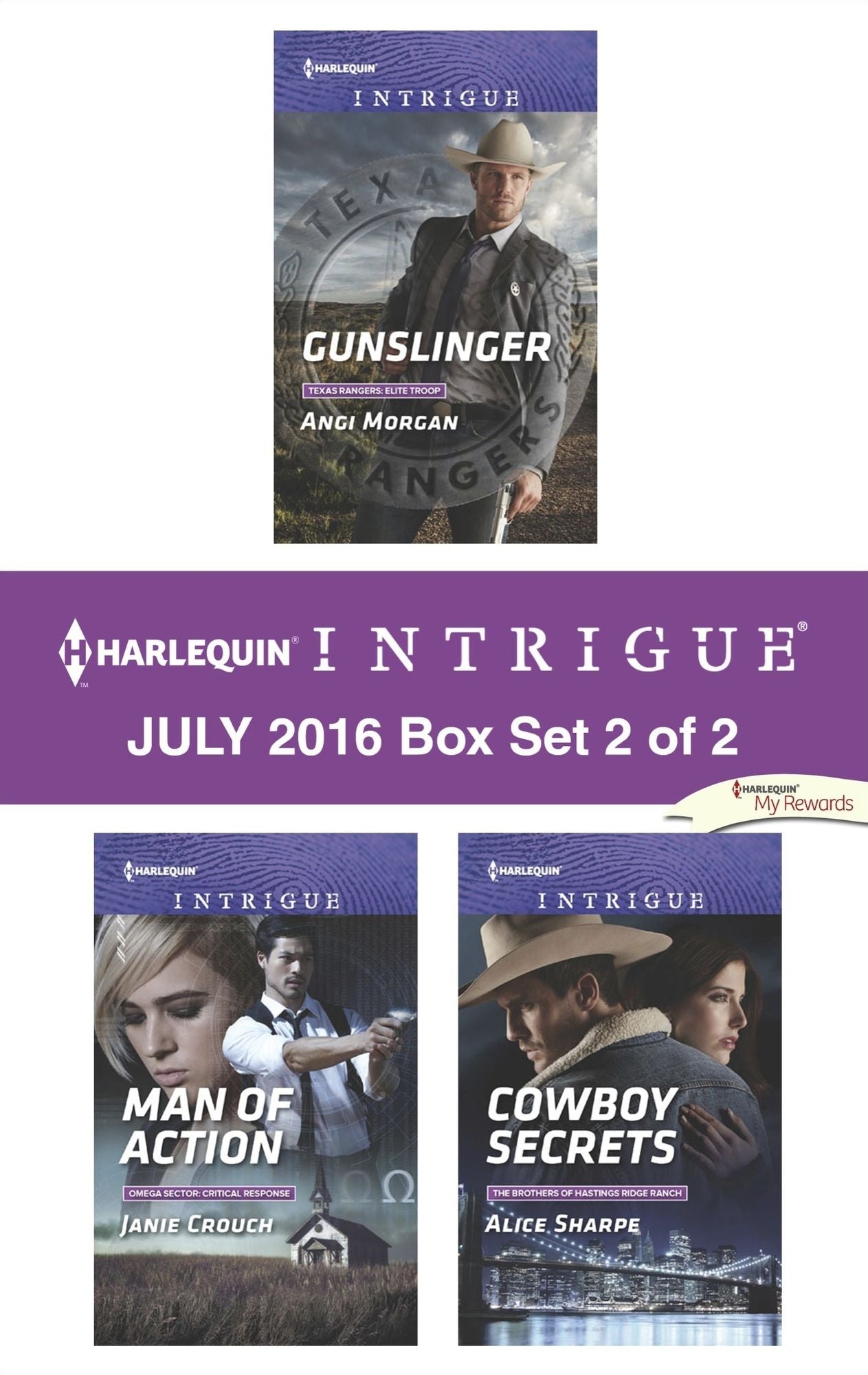 Harlequin Intrigue July 2016 - Box Set 2 of 2: GunslingerMan of ActionCowboy Secrets