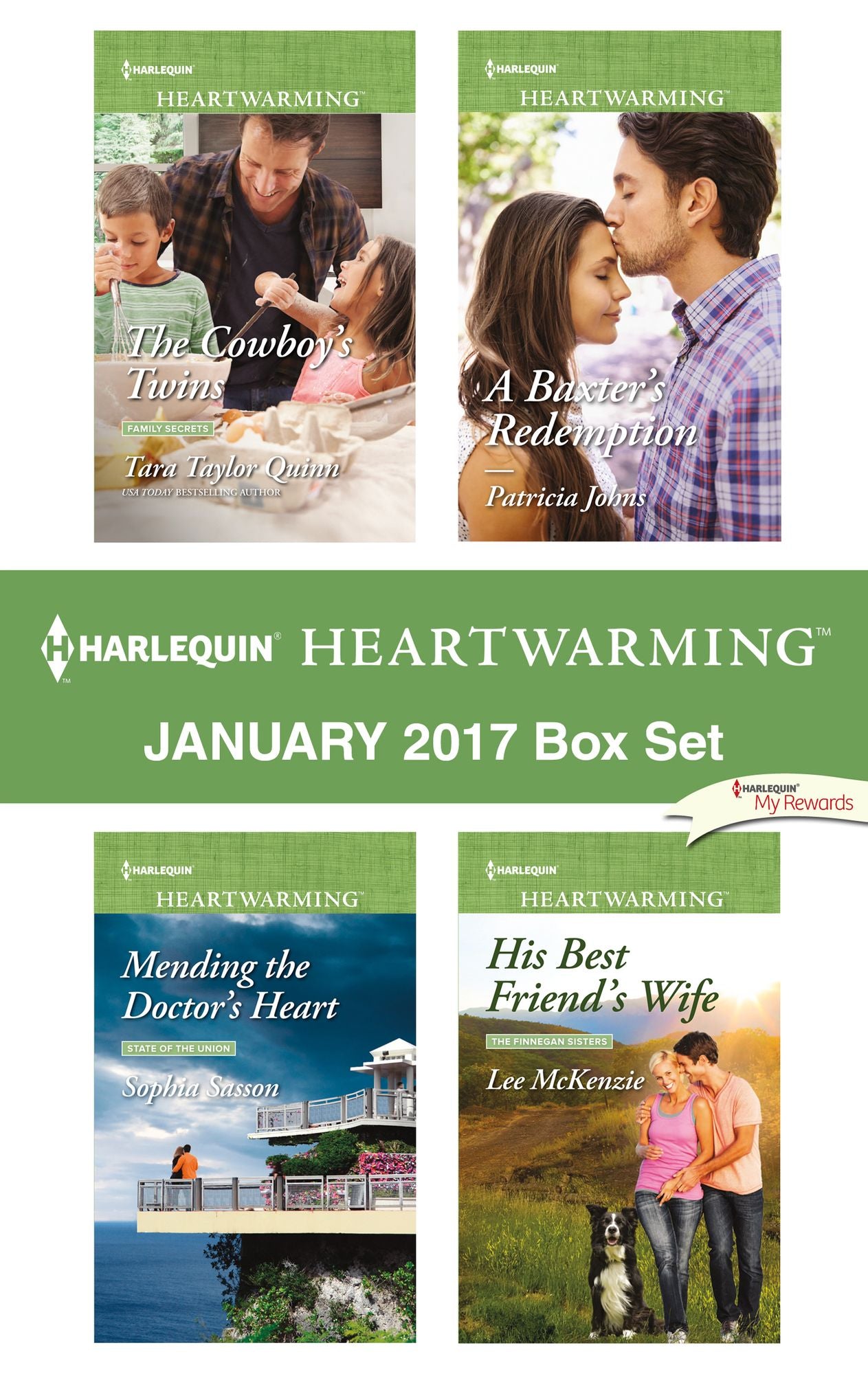 Harlequin Heartwarming January 2017 Box Set: The Cowboy's TwinsMending the Doctor's HeartA Baxter's RedemptionHis Best Friend's Wife