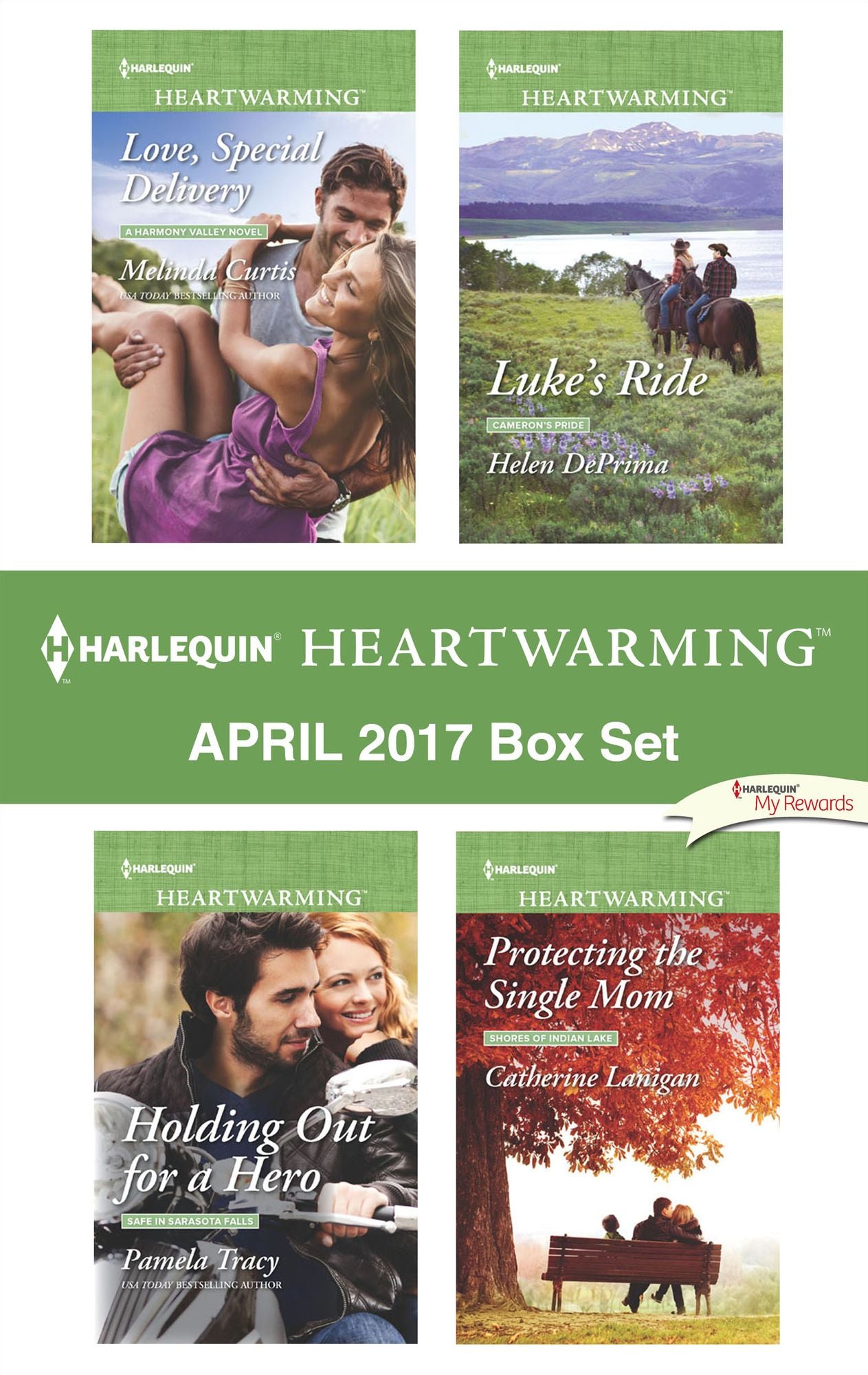 Harlequin Heartwarming April 2017 Box Set: Love, Special DeliveryHolding Out for a HeroLuke's RideProtecting the Single Mom