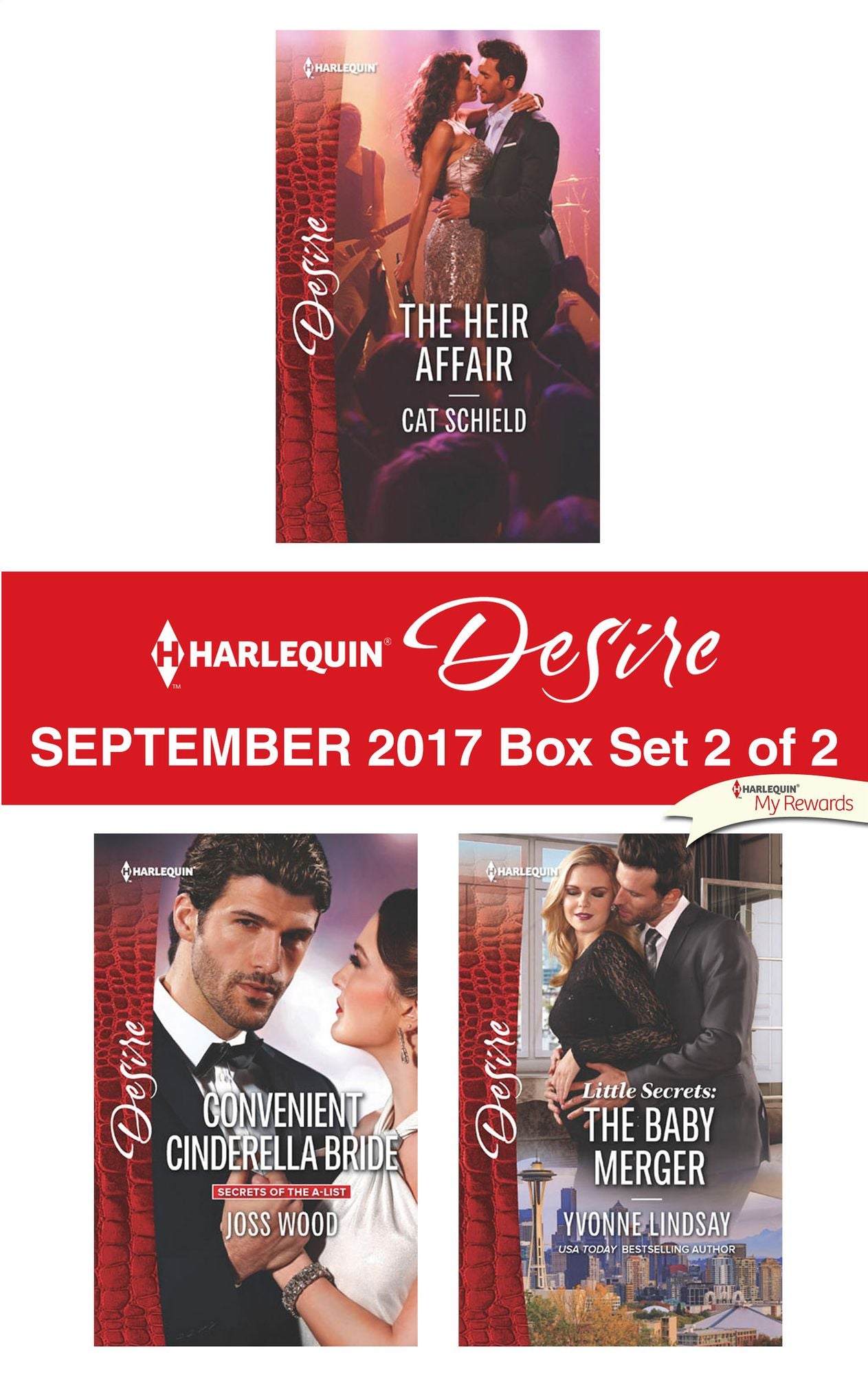 Harlequin Desire September 2017 - Box Set 2 of 2: The Heir AffairConvenient Cinderella BrideLittle Secrets: The Baby Merger