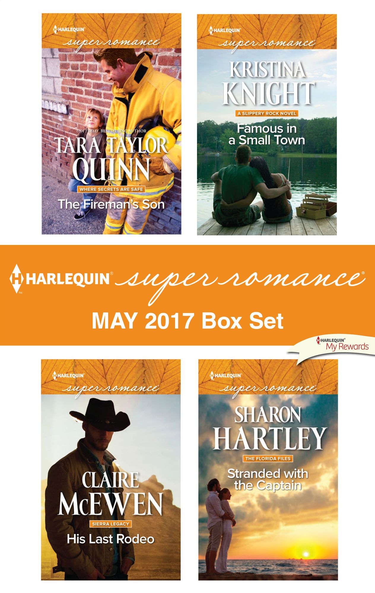 Harlequin Superromance May 2017 Box Set: The Fireman's SonHis Last RodeoFamous in a Small TownStranded with the Captain