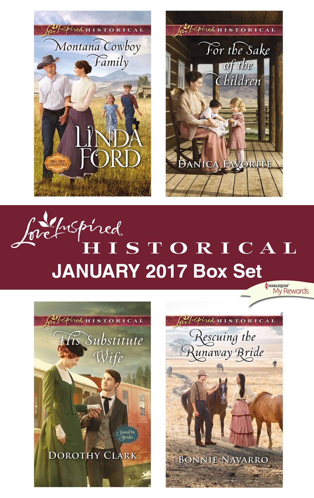 Love Inspired Historical January 2017 Box Set: Montana Cowboy FamilyHis Substitute WifeFor the Sake of the ChildrenRescuing the Runaway Bride