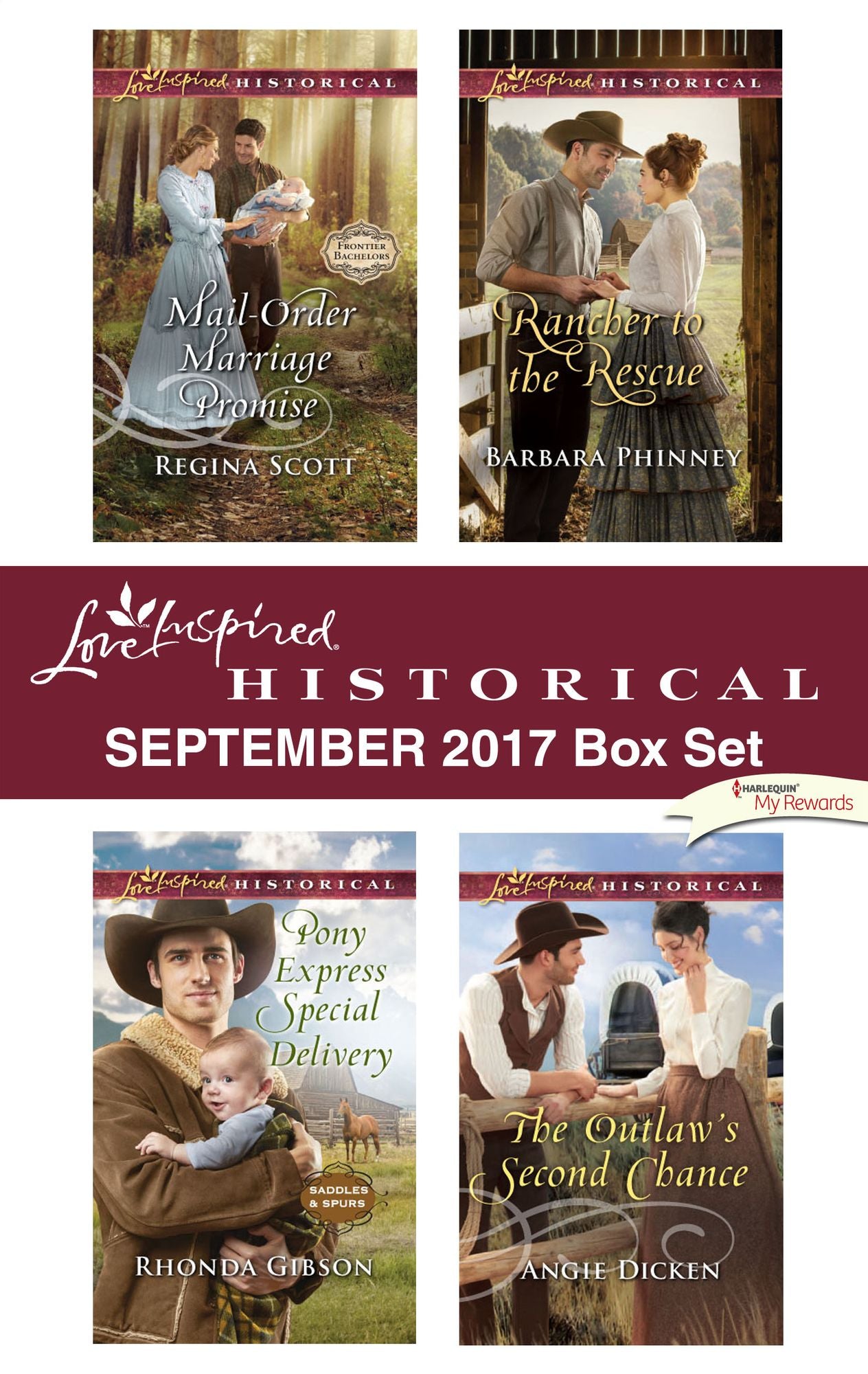 Love Inspired Historical September 2017 Box Set: Mail-Order Marriage PromisePony Express Special DeliveryRancher to the RescueThe Outlaw's Second Chance