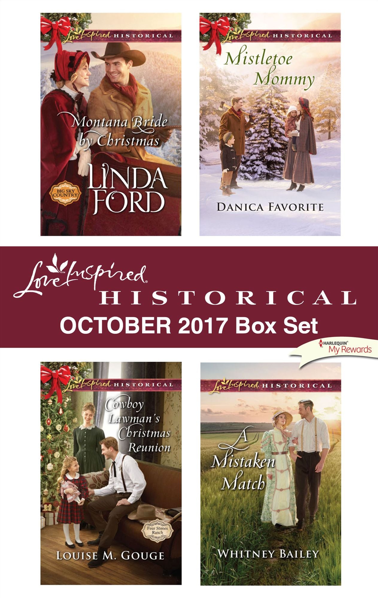 Love Inspired Historical October 2017 Box Set: Montana Bride by ChristmasCowboy Lawman's Christmas ReunionMistletoe MommyA Mistaken Match