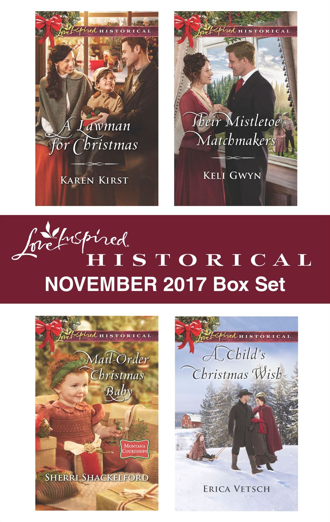 Love Inspired Historical November 2017 Box Set: A Lawman for ChristmasMail-Order Christmas BabyTheir Mistletoe MatchmakersA Child's Christmas Wish