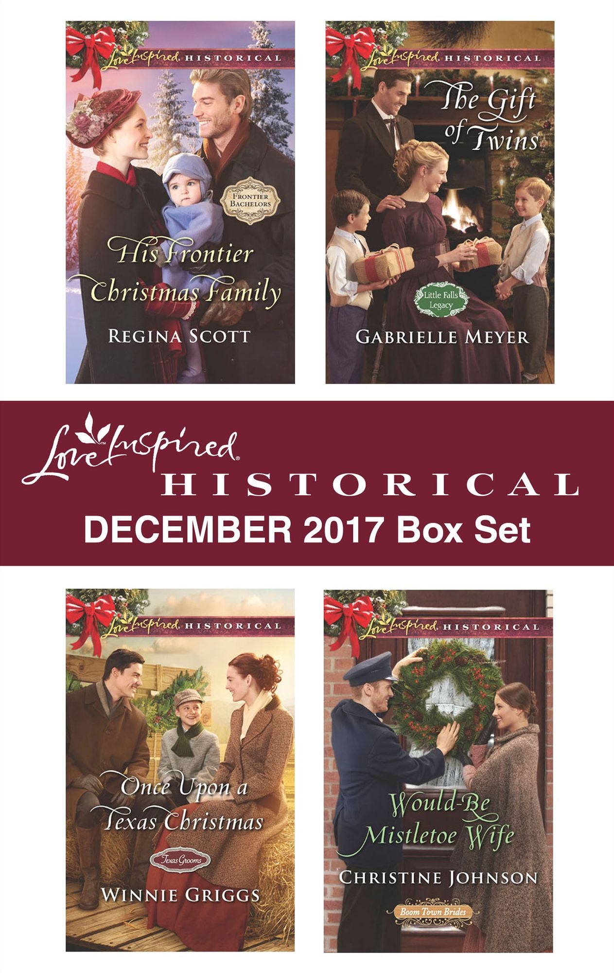 Love Inspired Historical December 2017 Box Set: His Frontier Christmas FamilyOnce Upon a Texas ChristmasThe Gift of TwinsWould-Be Mistletoe Wife